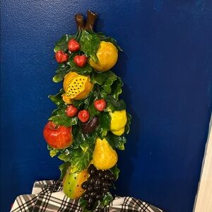 Colorful Vintage Style Fruit Wall Art Decor for Home Holiday 19”